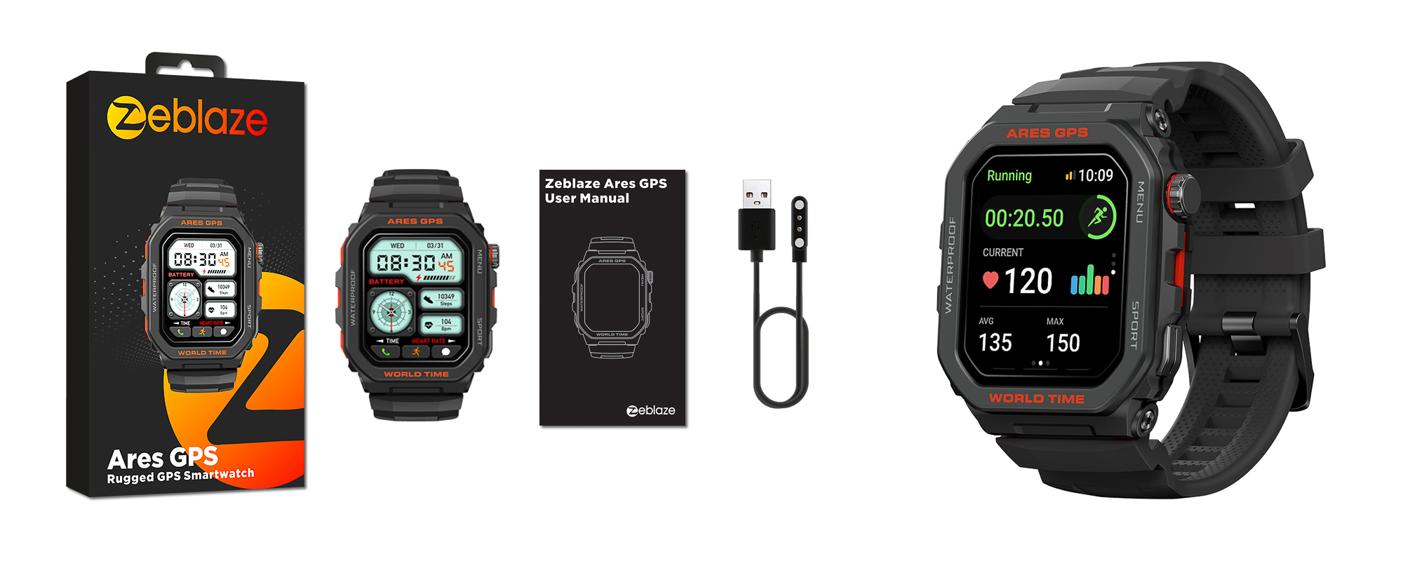 Smartwatch Zeblaze Ares GPS - czarny